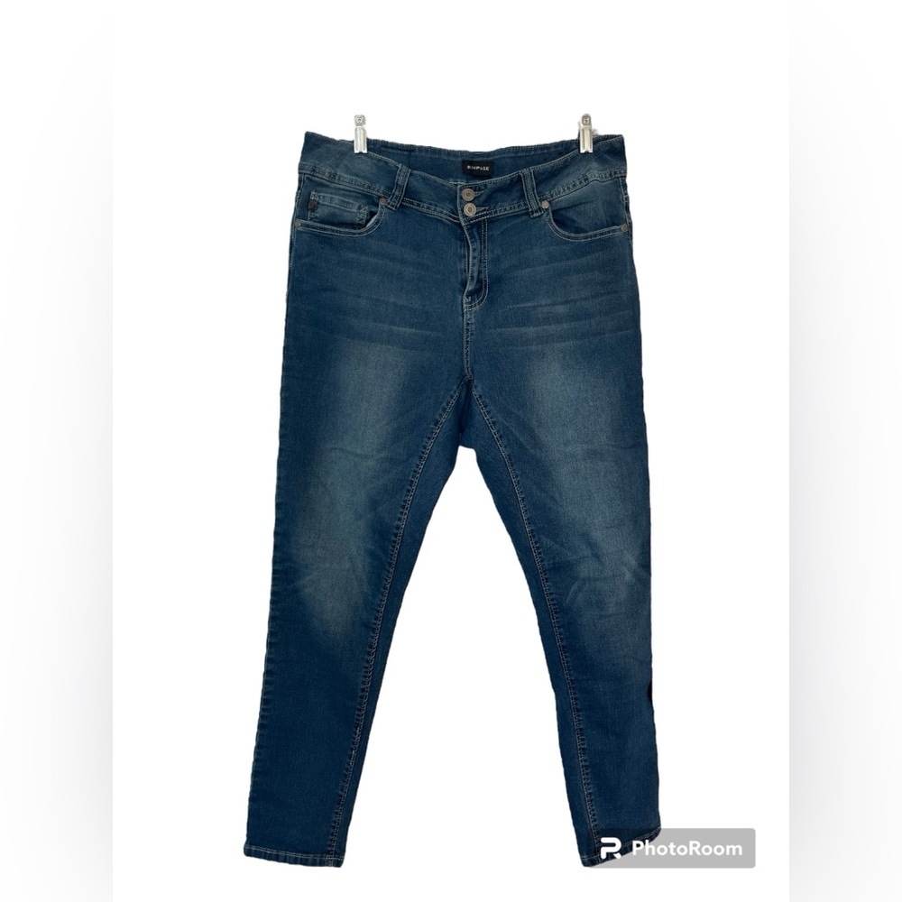 Rampage Straight Leg Dark Wash Denim Jeans Size 18W